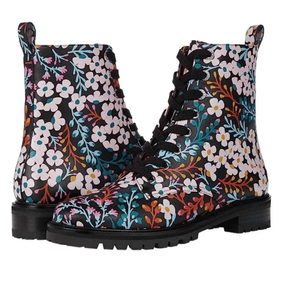 Kate Spade Women's Jemma New‎ York Floral Rain Boots Multicolor Size 5.5B